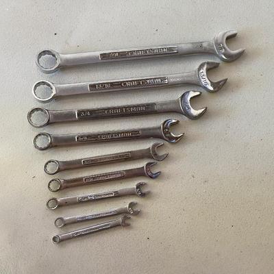 9 piece Craftsman Wrench’s SAE Style