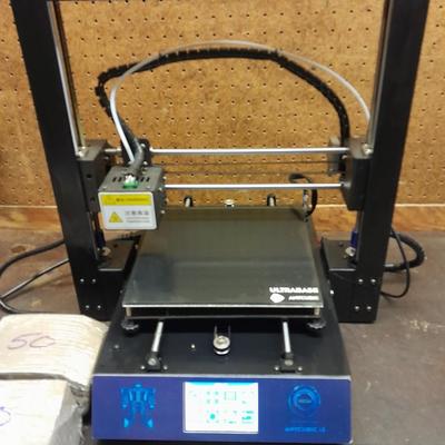 Anycubic 13 Mega i3-D Printer with accessories - unit powers on