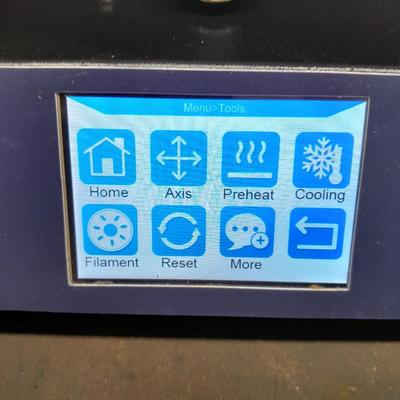Anycubic 13 Mega i3-D Printer with accessories - unit powers on