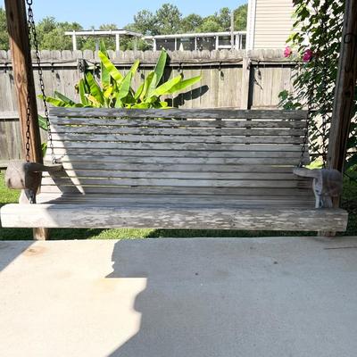 Rustic Sinker Cypress Porch Swing