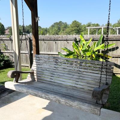 Rustic Sinker Cypress Porch Swing