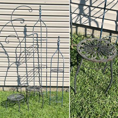 Five (5) Metal Plant Stands / Hanger