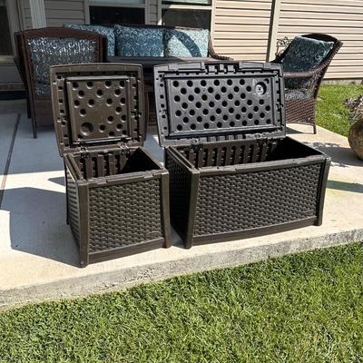 SUNCREST ~ Outdoor Weather Storage Boxes (2)