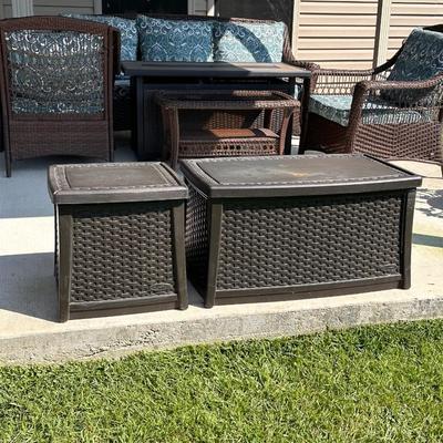 SUNCREST ~ Outdoor Weather Storage Boxes (2)