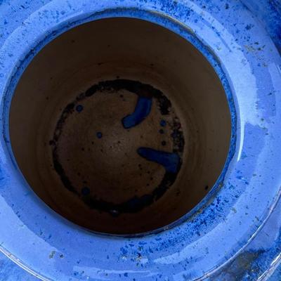 25" Glazed Terracotta Water Jar