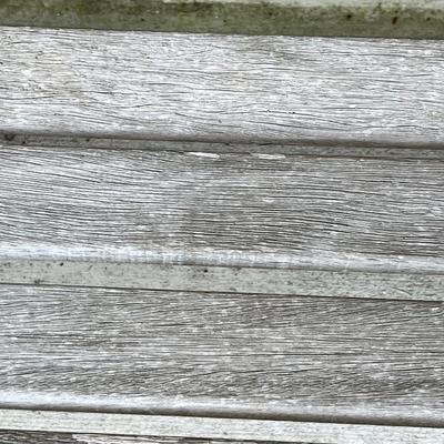 BERKLEY FORGE #2 ~ Wood With Metal Patchwork Design Park Bench