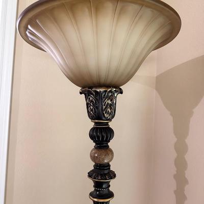 Black & Gold Embellished Floor Lamp ~ #2