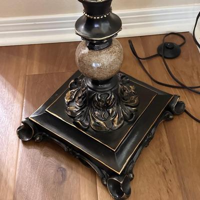 Black & Gold Embellished Floor Lamp ~ #2