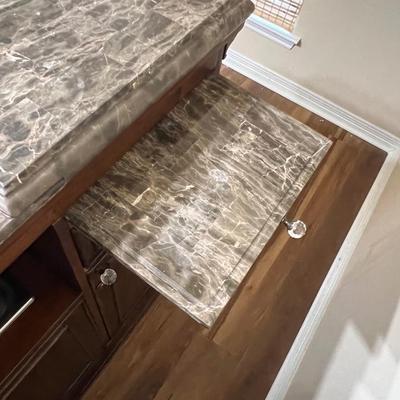 AICO ~ MICHEAL AMINI ~ Inlaid Marble Top Bar