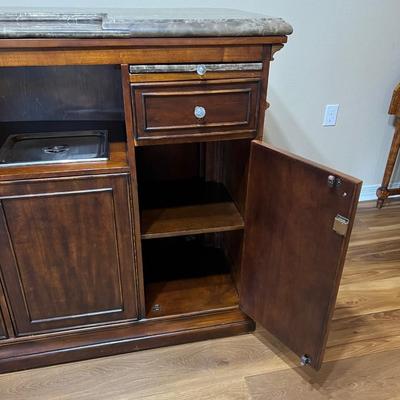 AICO ~ MICHEAL AMINI ~ Inlaid Marble Top Bar