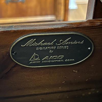 AICO ~ MICHEAL AMINI ~ Inlaid Marble Top Bar