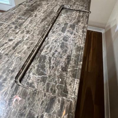 AICO ~ MICHEAL AMINI ~ Inlaid Marble Top Bar