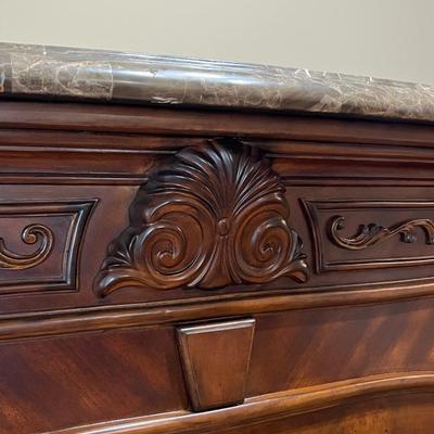 AICO ~ MICHEAL AMINI ~ Inlaid Marble Top Bar
