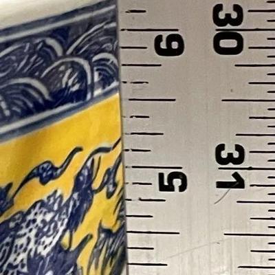 Very Heavy Kangxi Mark Dragon Bowl 15.25" Diameter in VG Preowned Condition with NO Damages from an Estate as Pictured. Very Heavy...