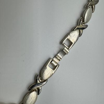 Black Glass Box and Silver Jewelry (LR- TF)