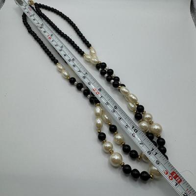Black Glass Box and Silver Jewelry (LR- TF)