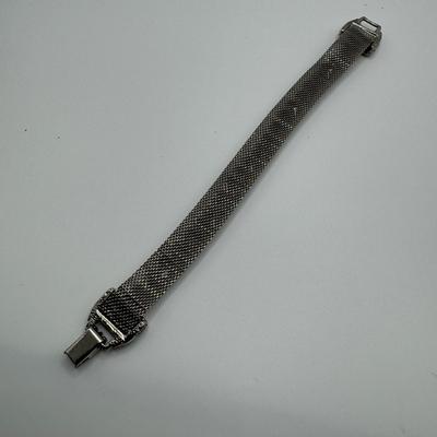 Black Glass Box and Silver Jewelry (LR- TF)
