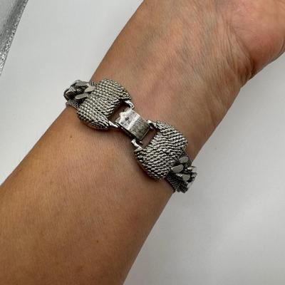 Black Glass Box and Silver Jewelry (LR- TF)