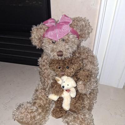 Russ Marmie Bear holding Baby Bear with Bear