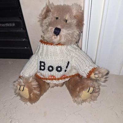 Halloween Teddy Bear w/Trick or Treat Sweater