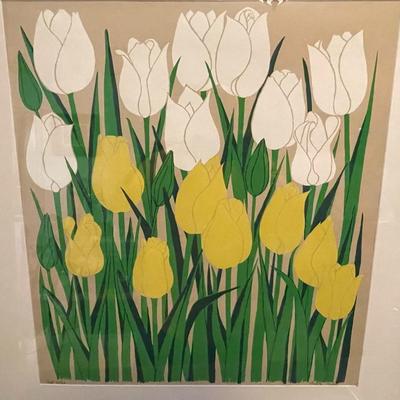 Noted Artist JUDITH SHAHN (1929-2009) Artist Proof Edition 20/20 Frame Size 24" x 26" in VG Preowned Condition.