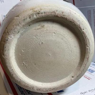 Vintage Large Asian 20th Century Soft-Paste Porcelain Vase 13.5" Tall Preowned from an Estate as Pictured.