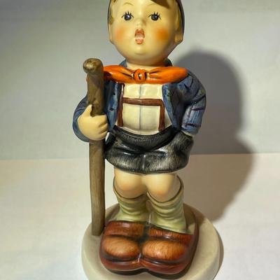 Hummel Figurine Little Hiker 16/1 Figurine 6" Tall Stylized Bee as Pictured.