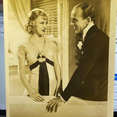 Fred Astaire & Ginger Rogers- 8x10 Photograph from the Movie "The Gay Divorce 1932" as Pictured.