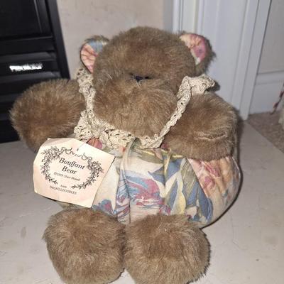 Vintage Bouffant Bear Stuffed Animal