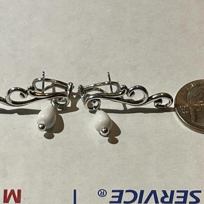 Vintage Sterling Silver Ear Lobe Cover French Back Earrings in New Never Worn Condition as Pictured.