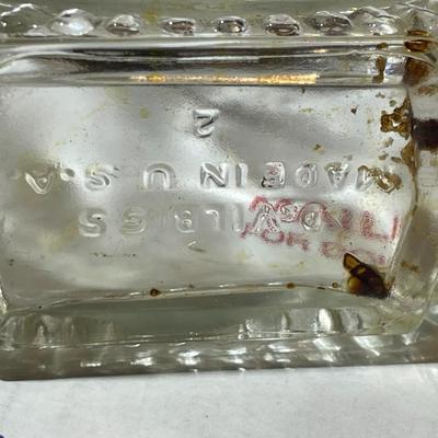 Devilbiss Art Deco Made in USA Etched Glass Perfume Bottle in Good Preowned Condition.