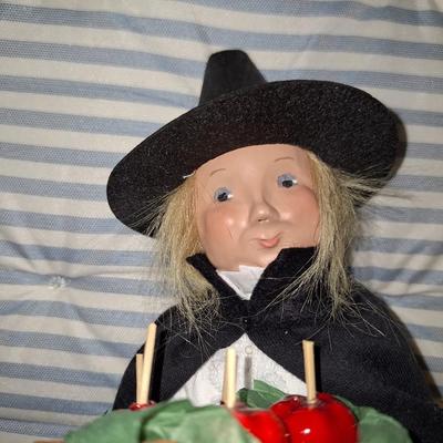 HALLOWEEN WITCH, BOY WITH PUMPKIN