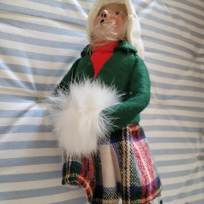 Skater Girl with Plaid skirt