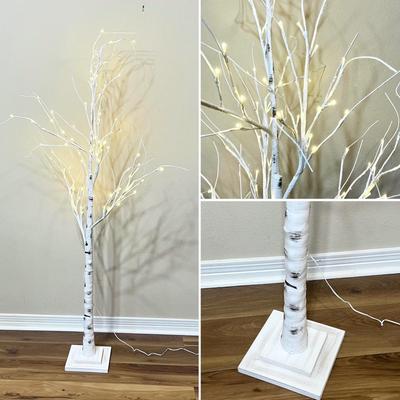 GTS CREATIVE ~ Lighted Faux White Birch Tree