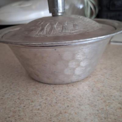 Hammered Aluminum Steam Pot