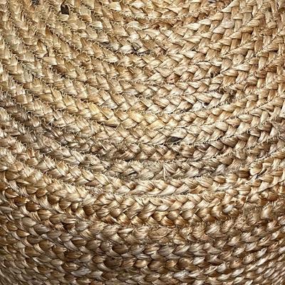 Braided Jute Pouf Stool