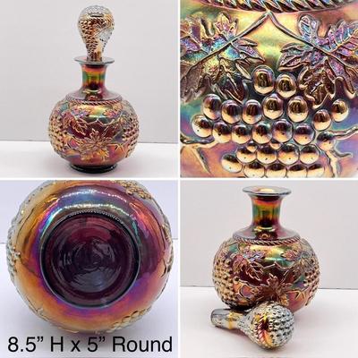 Vtg. Iridescent Carnival Glass ~ Three (3) Pieces