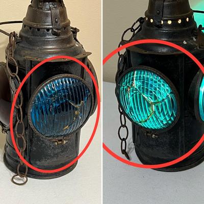 DRESSEL ~ Arlington ~ Lighted Railroad Lantern ~ *Read Details
