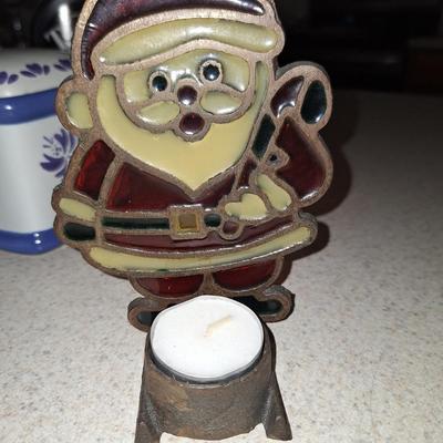 Santa suncatcher/ tealight