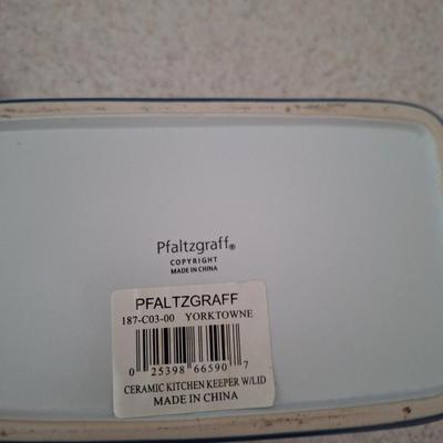 Pfaltzgraff "yorktowne" butter dish