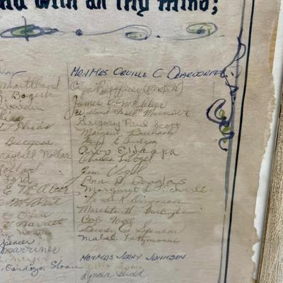 Plymouth Congregational Signature Page