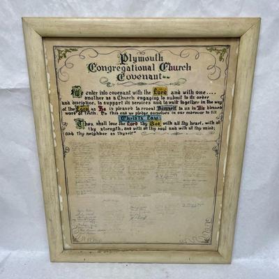 Plymouth Congregational Signature Page