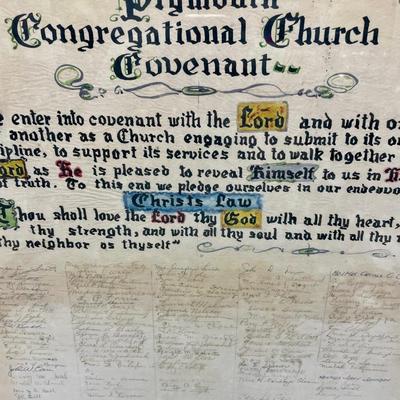 Plymouth Congregational Signature Page