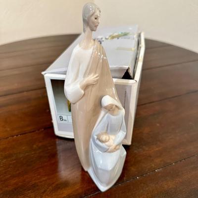 Lladro #4585 Nativity Holy Family Baby Jesus Mary Joseph 1983 Retired Figurine