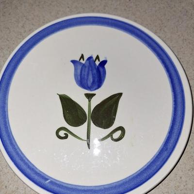 Stangl Blue Tulip Stoneware plate
