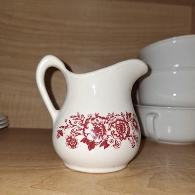 Red flower creamer