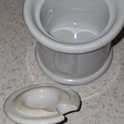 White Porcelain Cookie Jar