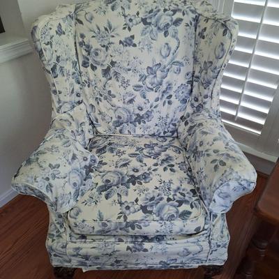 Blue White Chair