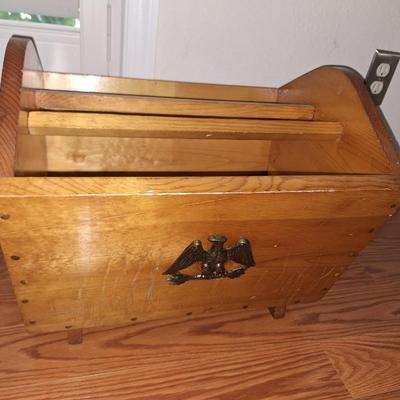 Wooden MCM Magazine Rack