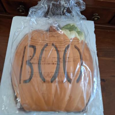 Lenox "Boo" Pumpkin Lighted